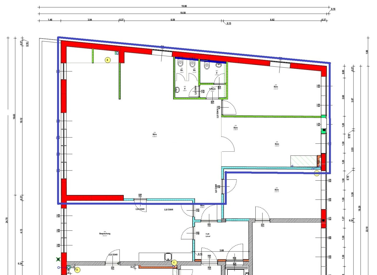 Repräsentative Büro/Gewerbeflächen in exponierter Lage als Neubau-Erstbezug..