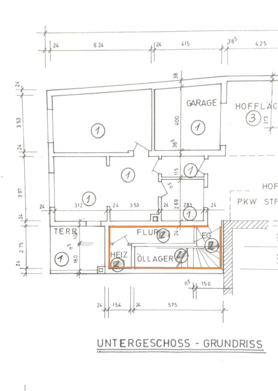 Grundriss Keller-Heizungsraum Grundriss Keller-Heizungsraum