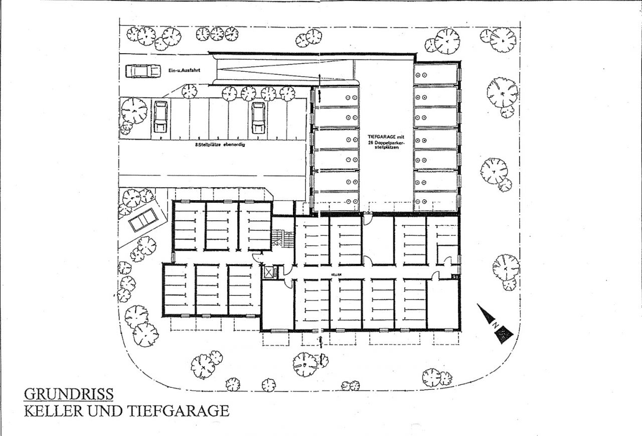 Keller und Tiefgarage